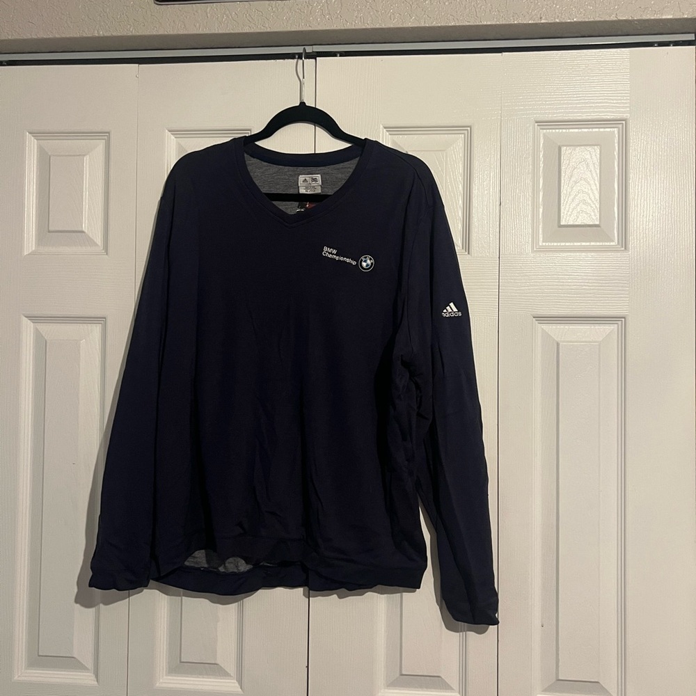 BMW x Adidas navy blue Long Sleeve sweater